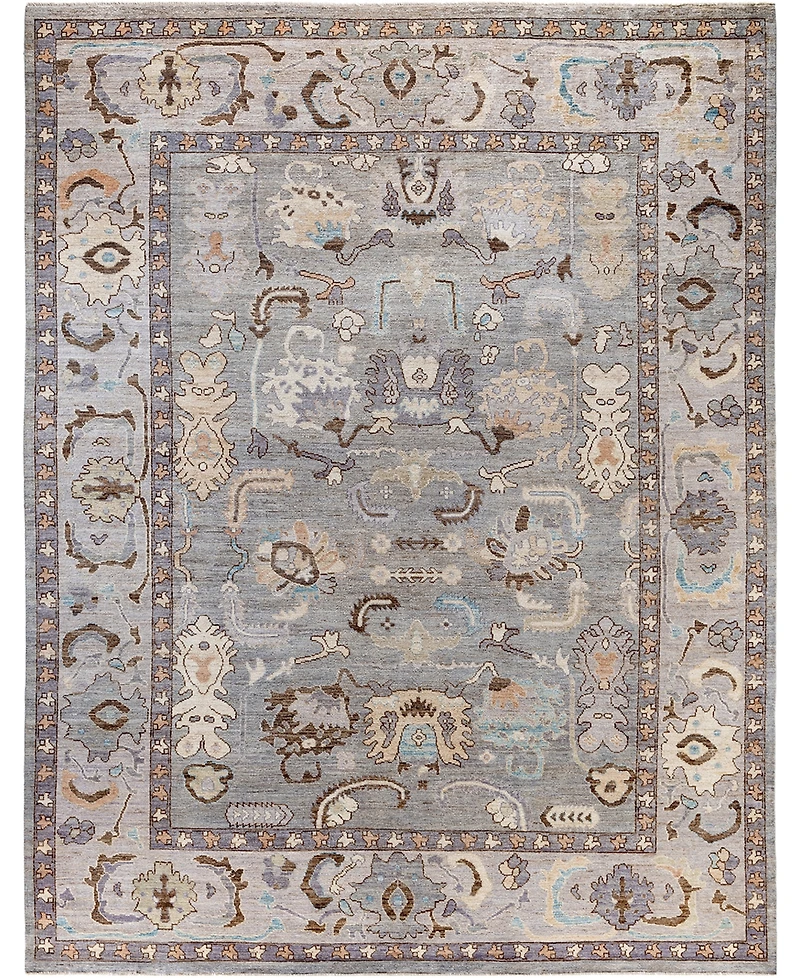 Adorn Hand Woven Rugs Colorful Oushak M1945 9'x11'7'' Area Rug