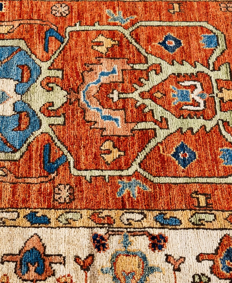 Adorn Hand Woven Rugs Serapi M1945 2'9''x9'8'' Runner Area Rug