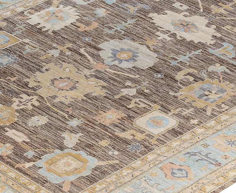 Adorn Hand Woven Rugs Colorful Oushak M1945 9'10''x13'9'' Area Rug