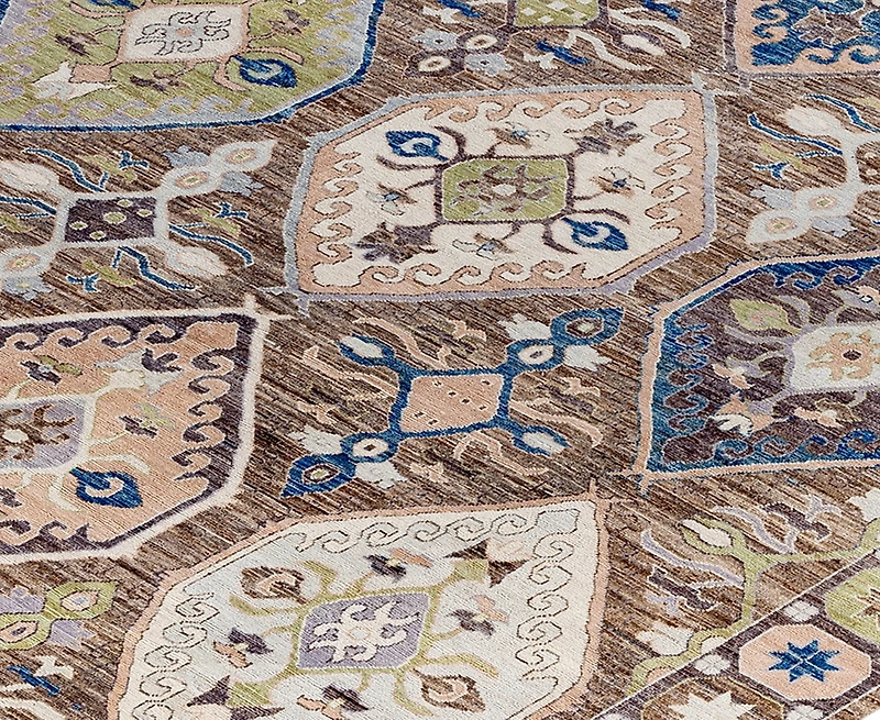 Adorn Hand Woven Rugs Colorful Oushak M1945 9'1''x11'10'' Area Rug