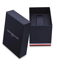 Tommy Hilfiger Men's Multifunction Blue Silicone Strap Watch, 46mm