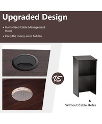 Wooden Floor Standing Podium Speaking Lectern