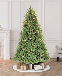 Puleo 7.5FT Pre-Lit Franklin Fir Artificial Christmas Tree