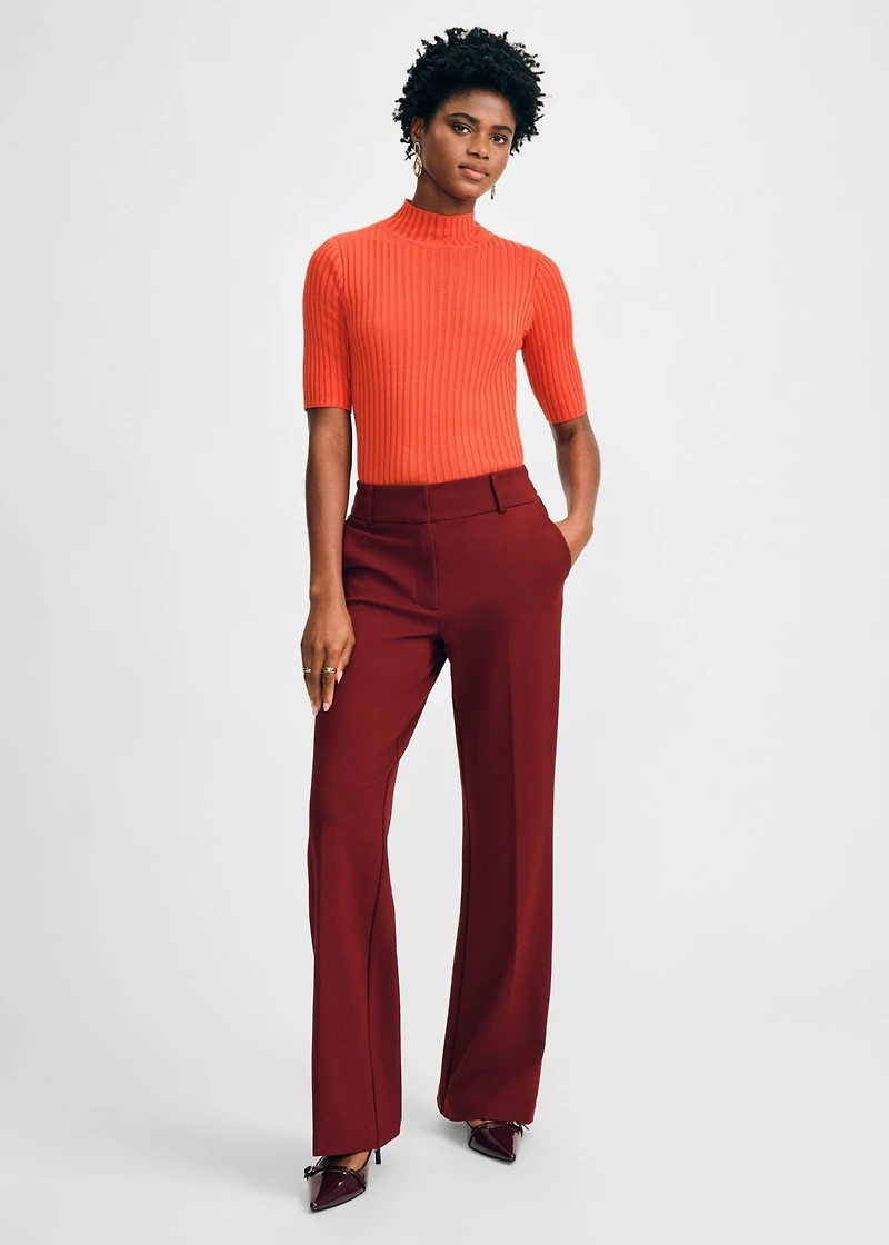 Isaac Mizrahi Women's Poor Boy Mock Sweater