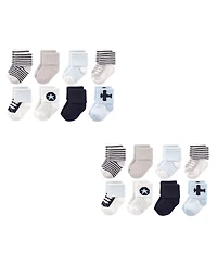 Luvable Friends Baby Boys Terry Fabric Sock Collection 8 Pairs