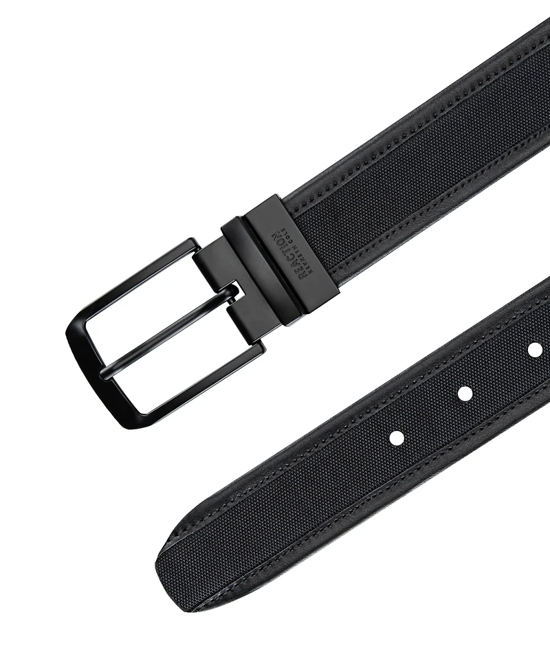 Kenneth Cole Reaction Men's 2-in-1 Fabric Inlay Reversible Stretch Belt