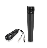 Pyle Professional Moving Coil Microphone – Dynamic Handheld Mic with 15' Xlr Cable