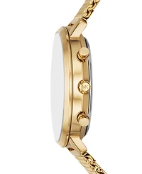 Michael Kors Men's Blake Multifunction Gold-Tone Mesh Watch, 42mm