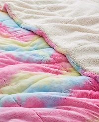 Unikome Reversible Medium Weight Plush Faux Fur Comforter, King