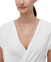 Grown With Love Lab Grown Diamond Pear & Round 20" Statement Necklace (5 ct. t.w.) in 14k White Gold