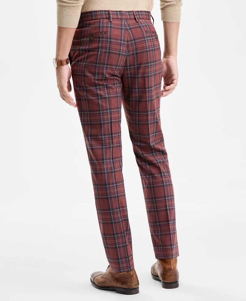 Tommy Hilfiger Men's Tartan Modern-Fit Dress Pants