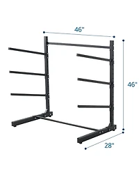 Lugo 3-Tier Freestanding Outdoor Kayak, Canoe and Surfboard Storage Rack