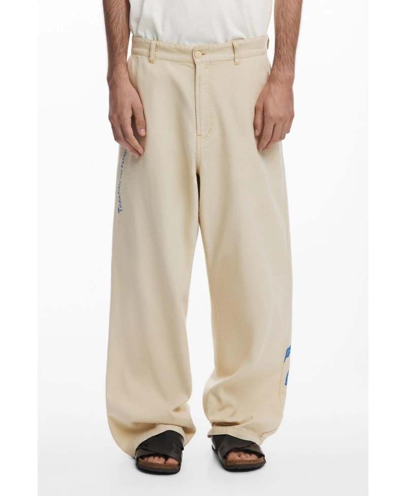 Desigual Men's Long palm tree pants