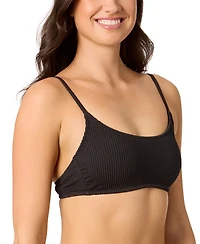 Salt + Cove Juniors' Ribbed Scoop-Neck Bralette Bikini Top, Exclusively at Macy's