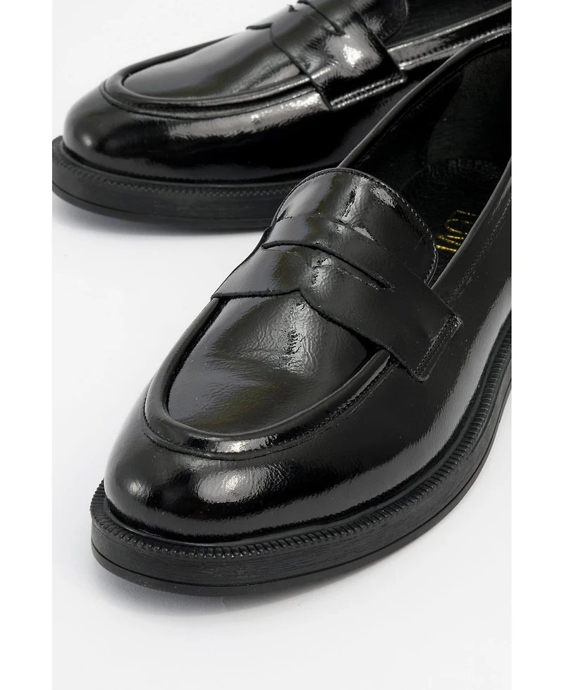Bree Platform Penny Leather Loafer (Women)