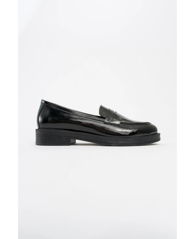 Bree Platform Penny Leather Loafer (Women)