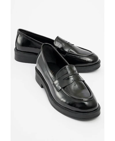 Bree Platform Penny Leather Loafer (Women)