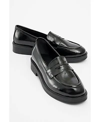 Bree Platform Penny Leather Loafer (Women)
