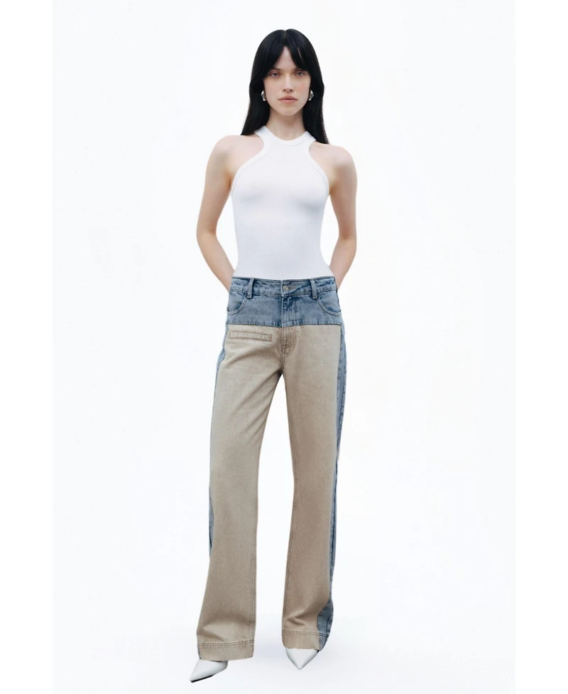 Nocturne Women's Washed High Waist Jeans