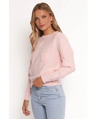 Petal and Pup Women's Orlenda Heart Knit Sweater