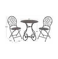 Adriel 3 Pc Bistro Set