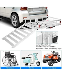 50 inch x 29.5 inch Hitch-Mounted Mobility Cargo Carrier