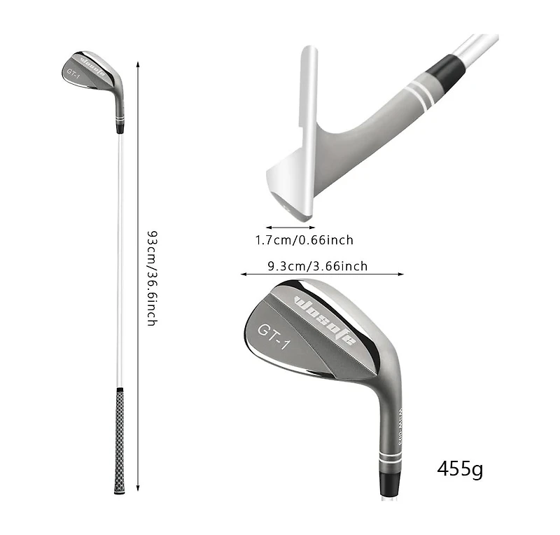 Wosofe Sand Wedge Golf Club Men's Golf Gap Sand Flop Wedge Milled Face for More Spin