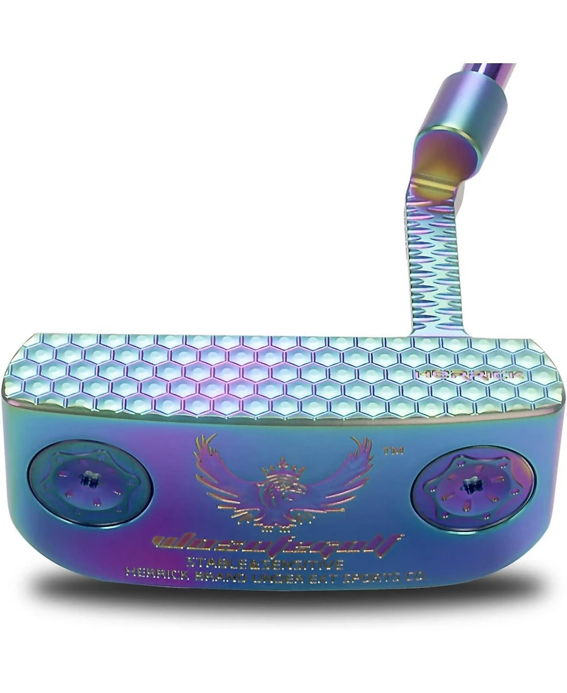 Wosofe Golf Club Putter Men's Right Hand with Black Red HeadCovers Pu Grip Cnc Steel Mallet Professional