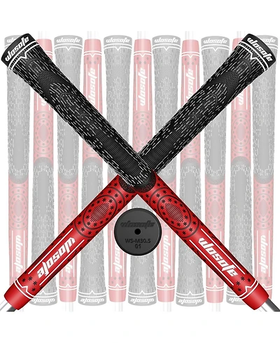 Wosofe Golf Grips 13 Pack Cord Rubber Compound Material Hybrid Golf Club Grips Standard Midsize Options of 4 Colors All Weather Performance