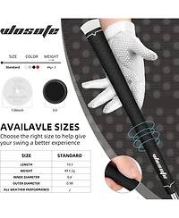 Wosofe Golf Grips 13 pcs Pack Standard Size Rubber Lightweight Non-Slip Soft For Men And Women