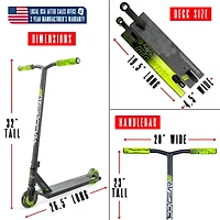 Pro Stunt Scooter for Kids Ages 8 - 12 – Lightweight Durable Trick Scooter for Skatepark and Street – Madd Gear MG3