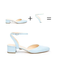 Alterre Women's Agate Blue Marilyn Customizable Slides