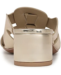 Franco Sarto Women's Nuala Open Toe Block Heel Slide Sandals