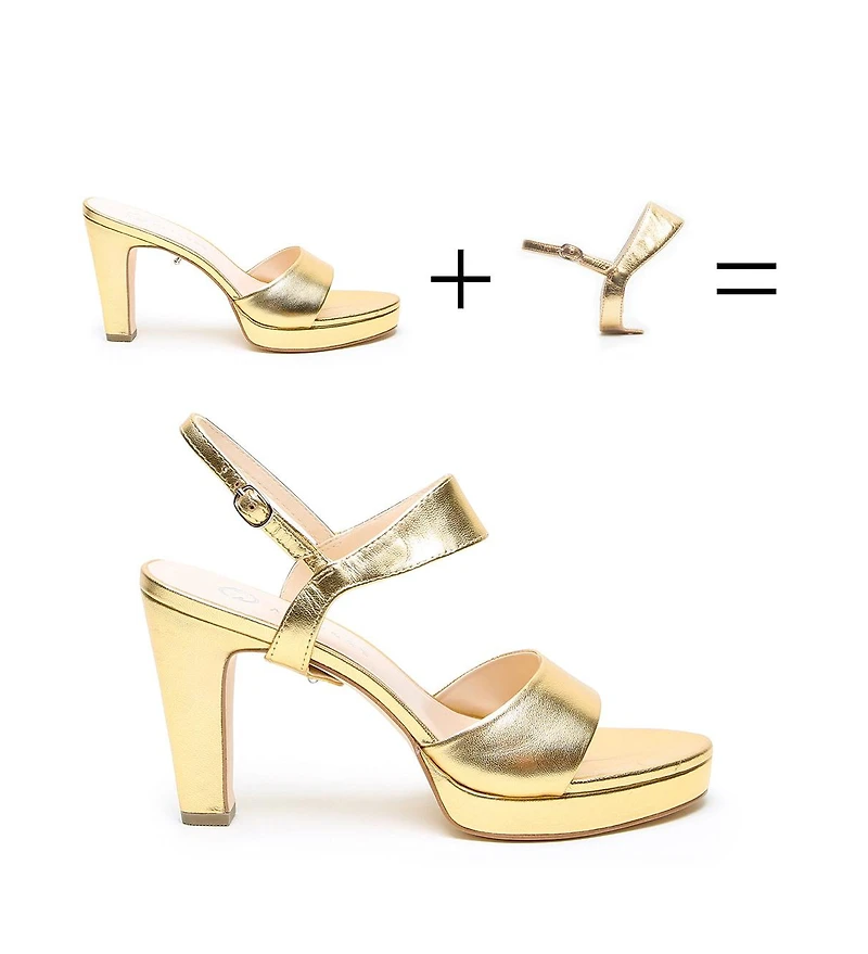 Alterre Women's Gold Elsie Customizable Platform