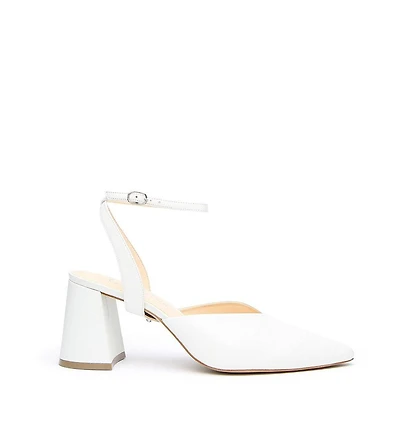 Alterre Women's White Marilyn Customizable Bridal V Mules
