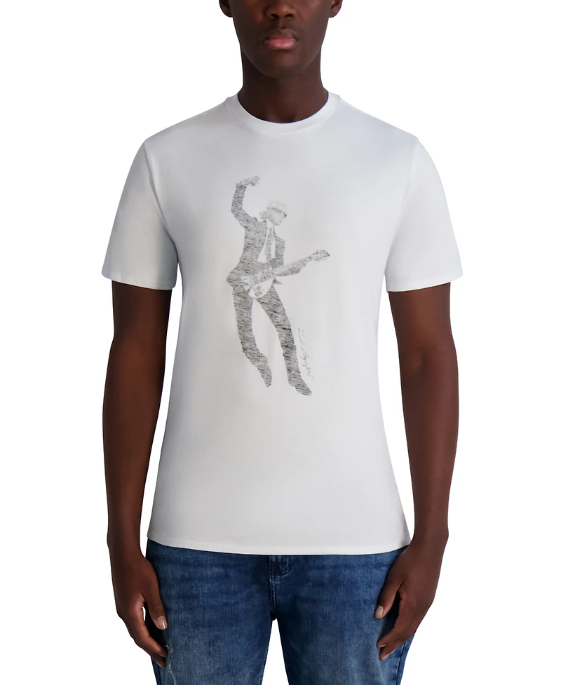 Karl Lagerfeld Paris Men's Guitar Graphic T-Shirt