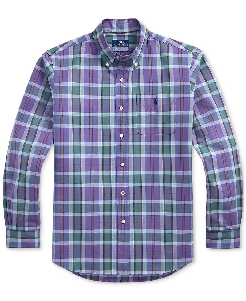 Polo Ralph Lauren Men's Classic-Fit Plaid Oxford Shirt