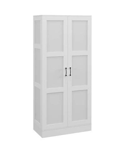 Homcom Storage Cabinet w/ Storage Shelves, Pantry Cupboard Cabinet,