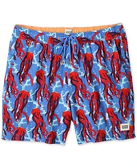 Scotch & Soda Men's Under the Sea Jellyfish Graphic Swim Trunks