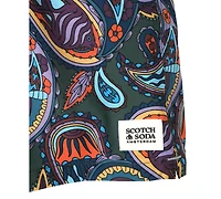 Scotch & Soda Men's Miami Ice Paisley Swim Trunks