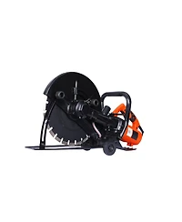 Electric 14" Cut Off Saw Wet/Dry Concrete Saw Cutter Guide Roller with Water Line Attachment