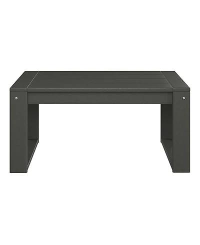 Modern Outdoor Hdpe Rectangle Patio Coffee Table