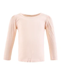 Hudson Baby Girls Thermal Long Sleeve Tees 5pk, Soft Pink Sage Rose, 18-24 Months