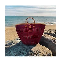 Resilient Handmade Sisal African Basket Tote Bag