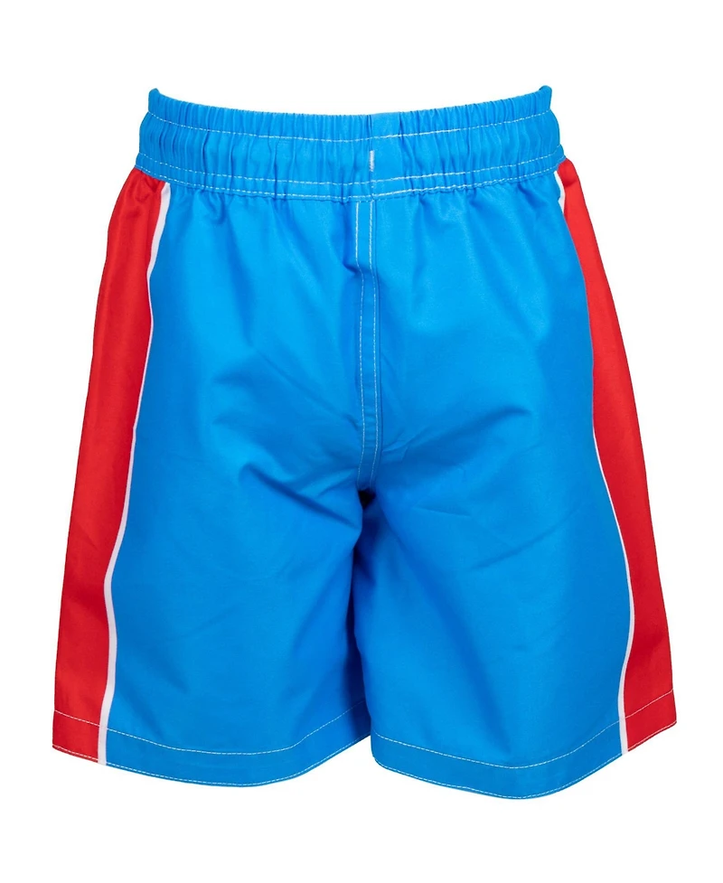 Avengers Boys Marvel Spider-Man Captain America Hulk Iron Man Pullover Rash Guard & Swim Trunks Outfit Set to