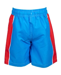Avengers Boys Marvel Spider-Man Captain America Hulk Iron Man Pullover Rash Guard & Swim Trunks Outfit Set to