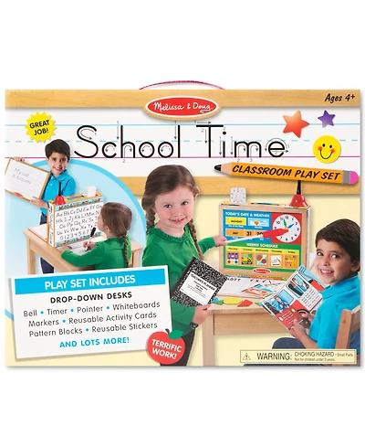 Melissa and Doug Kids' School Time! Classroom Play Set