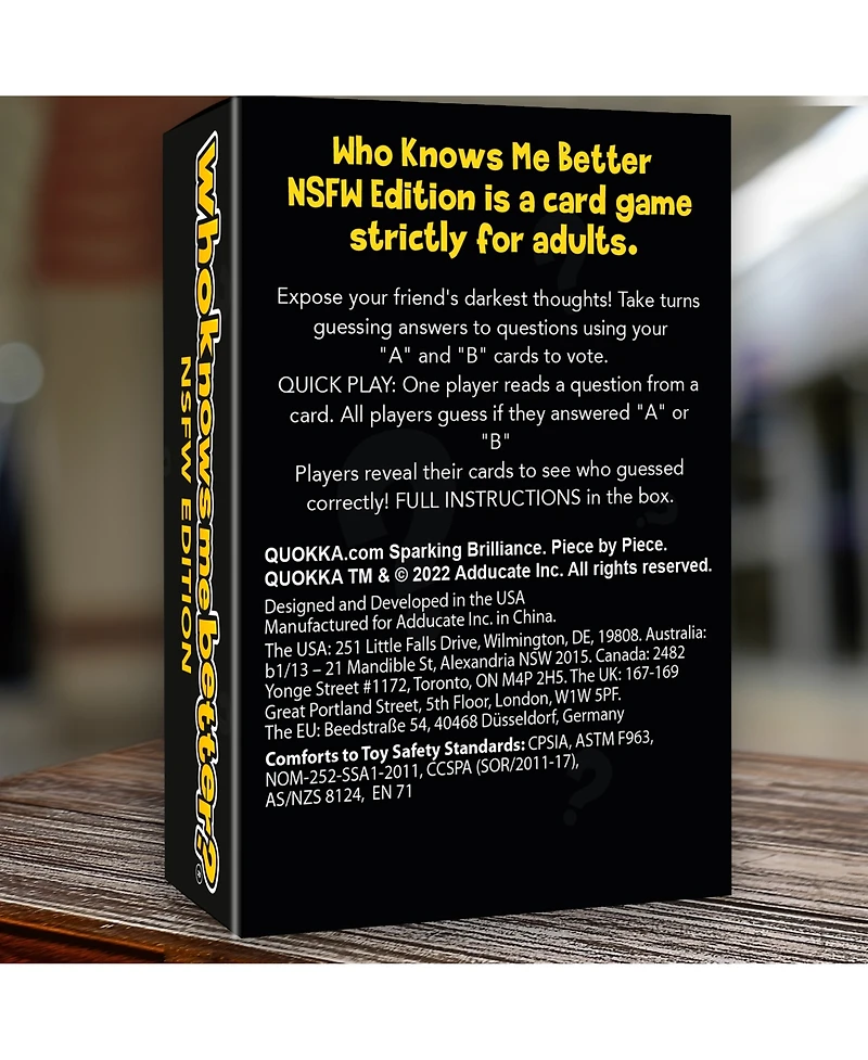 Quokka Who Knows Me Better? - Hot Content Edition Teens & Family Card Trivia Game | Fun Learning Educational Questions for Families