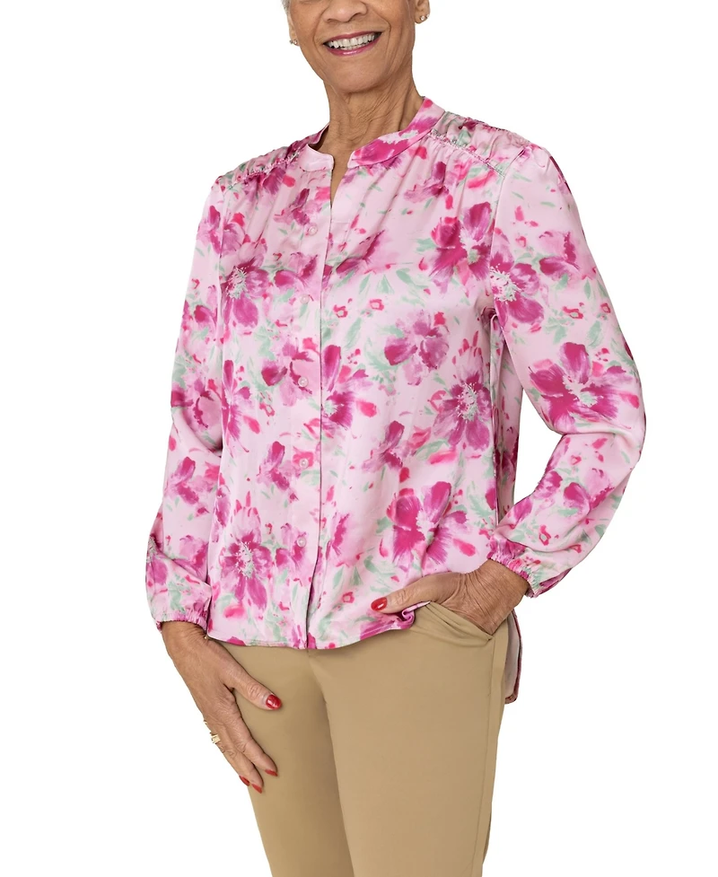 Joe & Bella Women's s Magnetic-Button Blouse