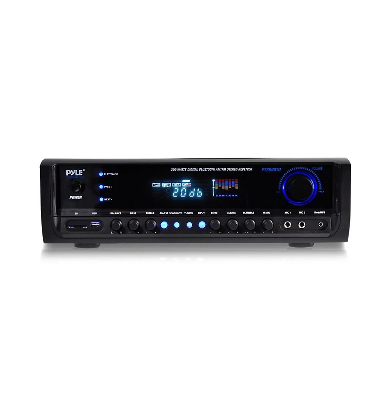 Pyle 300W Bluetooth Home Theater Stereo Receiver - PT390BTU